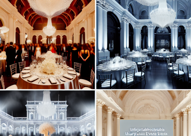 Creating Unforgettable Luxury Events at Historic Venues