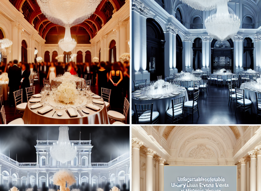 Creating Unforgettable Luxury Events at Historic Venues